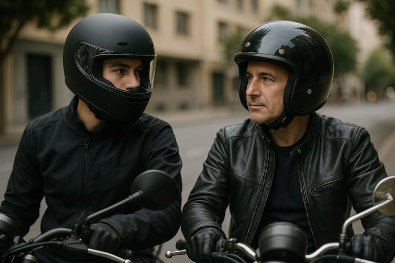Full-Face vs Open-Face Helmets: The City Rider’s Guide
