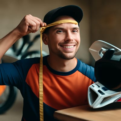 How to find your motocross helmet size (3 steps)