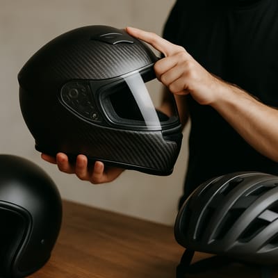 How do you evaluate a carbon fiber helmet?