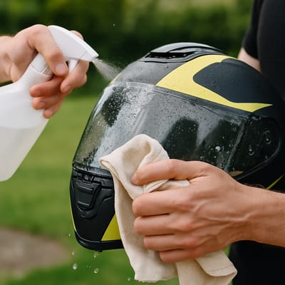 How to apply a plastic-safe rain repellent step by step