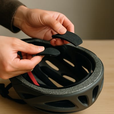 How does padding thickness affect fit and safety?