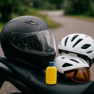 Why Rain-X on helmet visors needs a careful approach