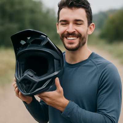 How should a full-face MTB helmet fit for comfort and control?