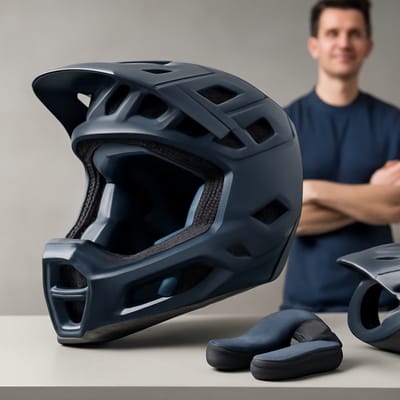 What comfort features make a ventilated helmet easier to wear all day?