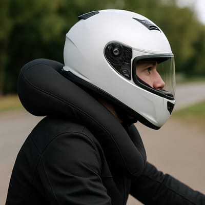 Neck airbag vs helmet: how do they complement?