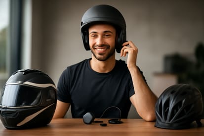 Bluetooth headset compatibility with popular helmets